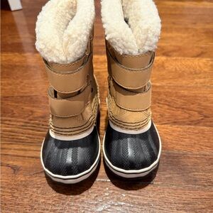 Sorel Kids Rain & Snow Boots - Tan and Black